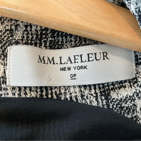 MM Lafleur Women’s 0P Aditi Sheath Dress Black White Crackle Print Sleeveless - Picture 9 of 14